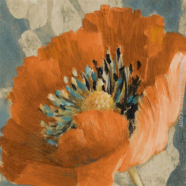 Orange Poppy painting - Lanie Loreth Orange Poppy art painting